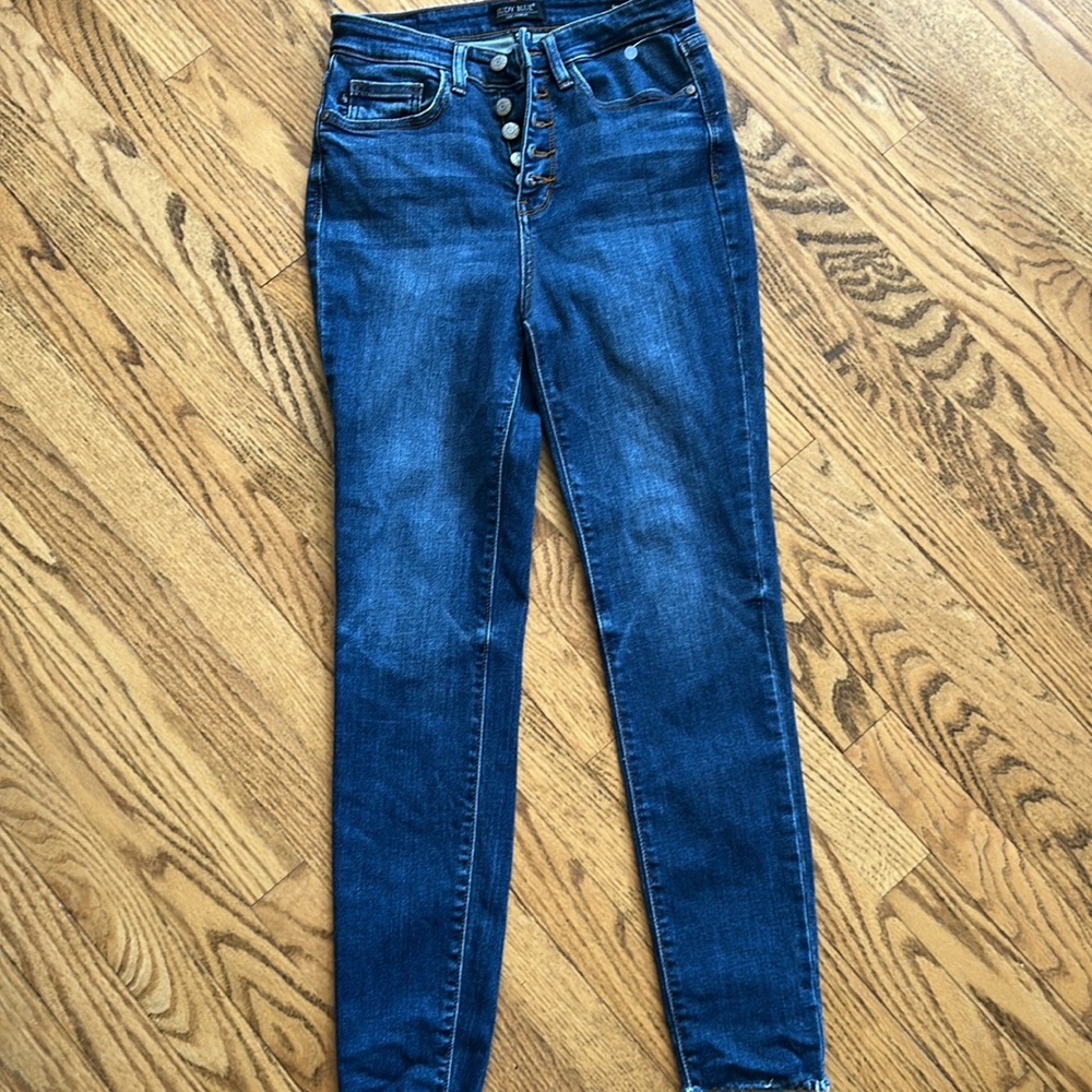 💚HP💚 Judy Blue Five Button Skinny Jeans - Picture 3 of 6